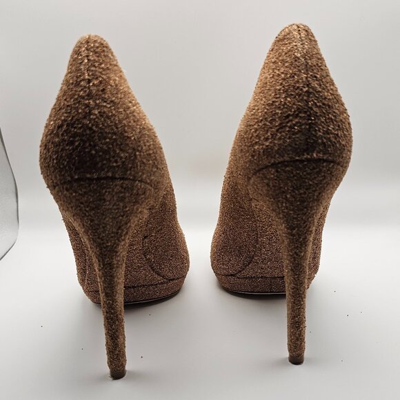 Brian Atwood Glitter Heels – 5.5" Stiletto, Size 8 - Picture 4 of 8